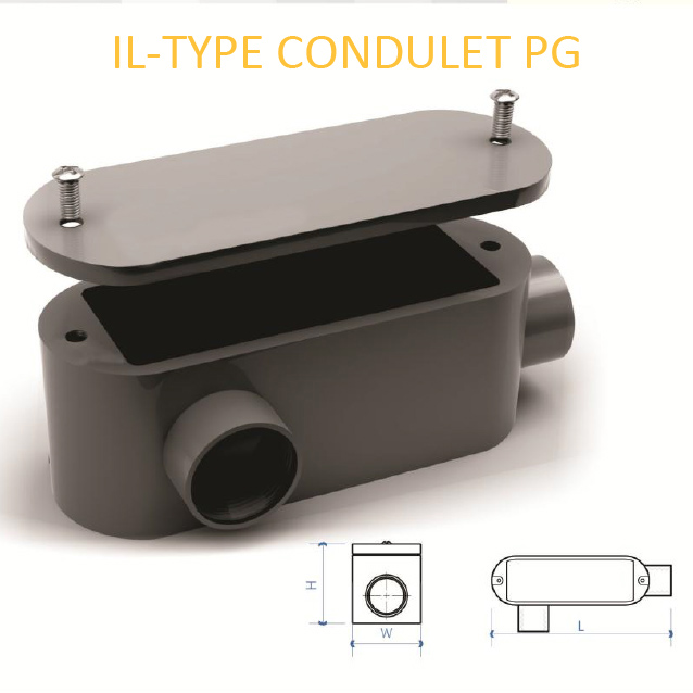 کاندولت دو راهی چپ پی جی PG IL-TYPE CONDULET