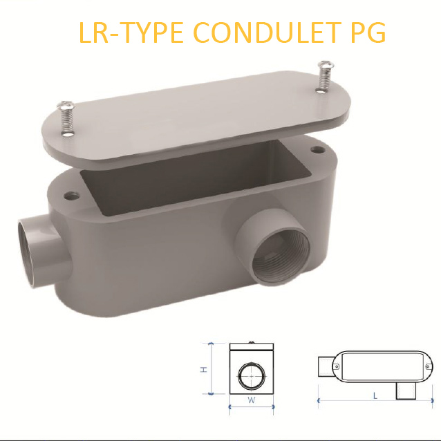 کاندولت دو راهی راست پی جی ( PG LR-TYPE CONDULET)