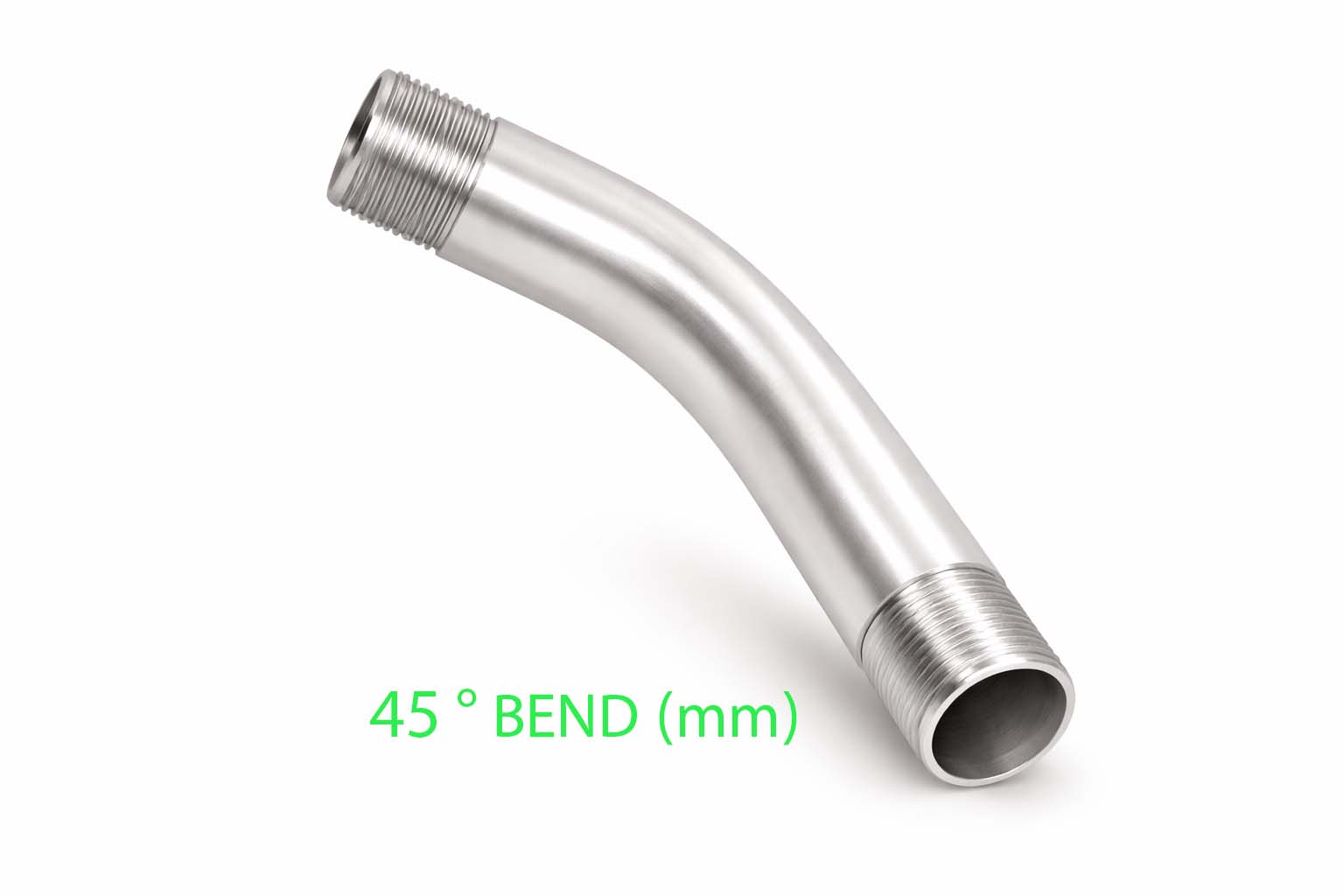 زانویی دور دار 45 درجه گالوانیزه (خم لوله) میلیمتری