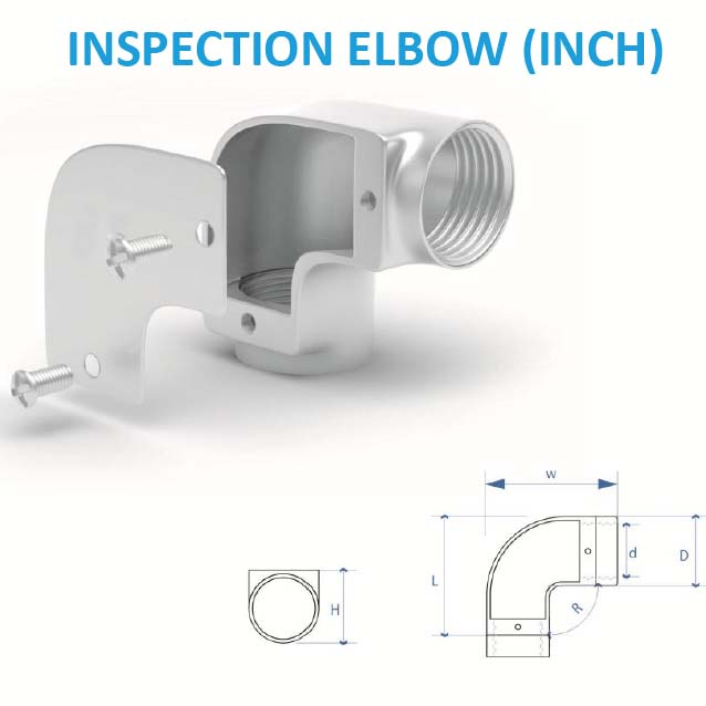 زانویی درب دار اینچی